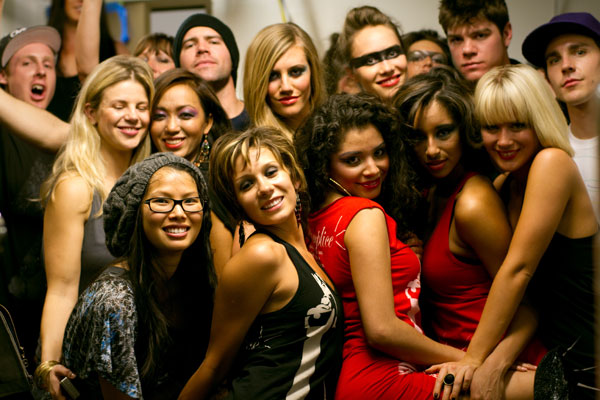 The crew in the boiler room.