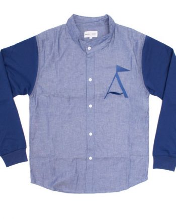 Fused Varsity Button Up