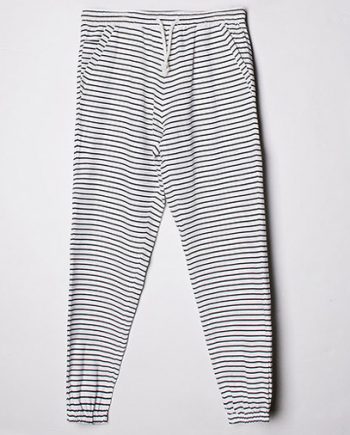 Black Striped Joggers