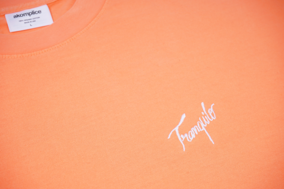 Tranquilo Embroidered SS Tee Neon